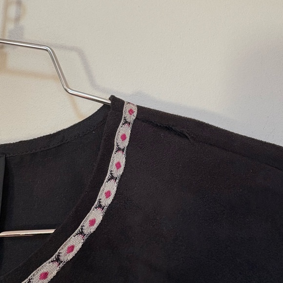 NWOT Free People Anna Sui Suede Cape Size Medium - Picture 4 of 14